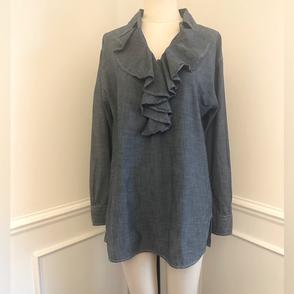 Ralph Lauren Jean ruffle tunic